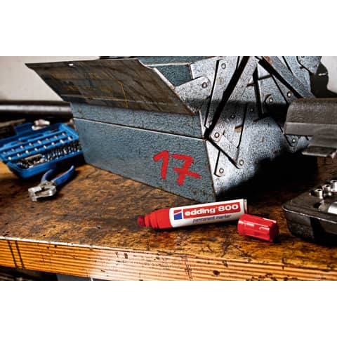 Marcatore permanente edding 800 punta scalpello 4-12 mm blu E-800 003